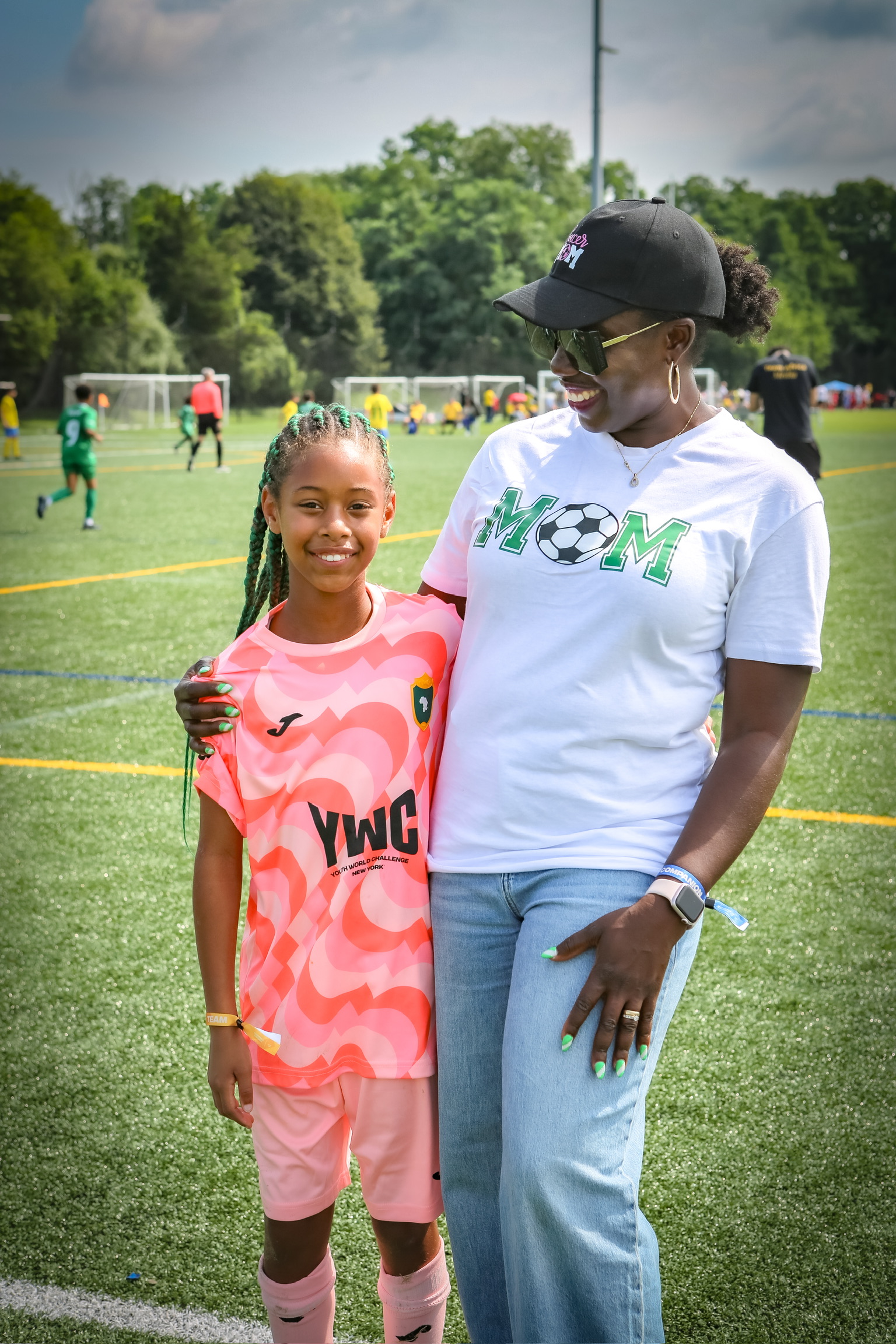Soccer Mom and her captain