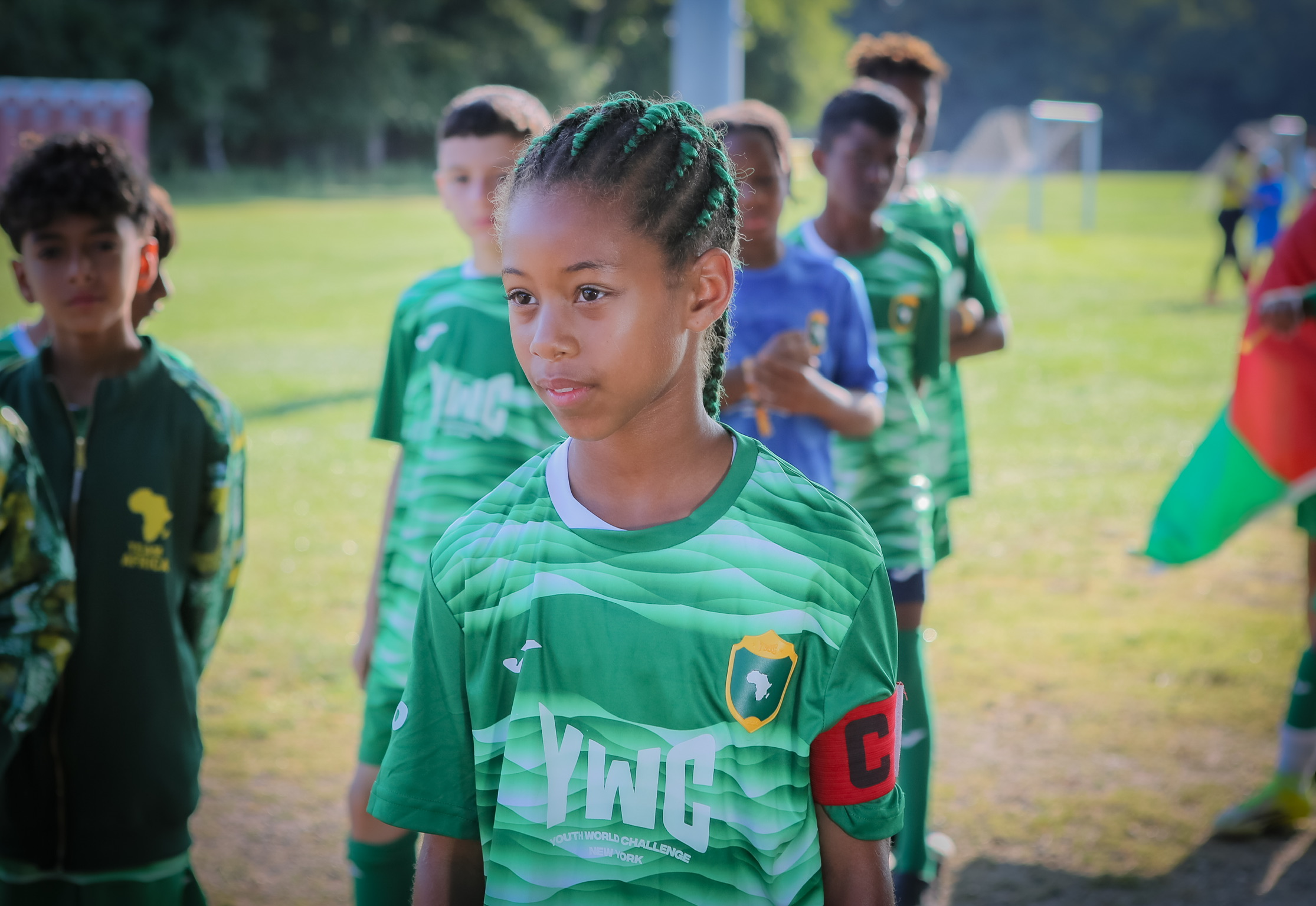 Liza with captain armband